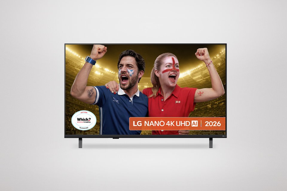 A LG 50 Inch Smart 4K UHD HDR LED Nano AI TV.